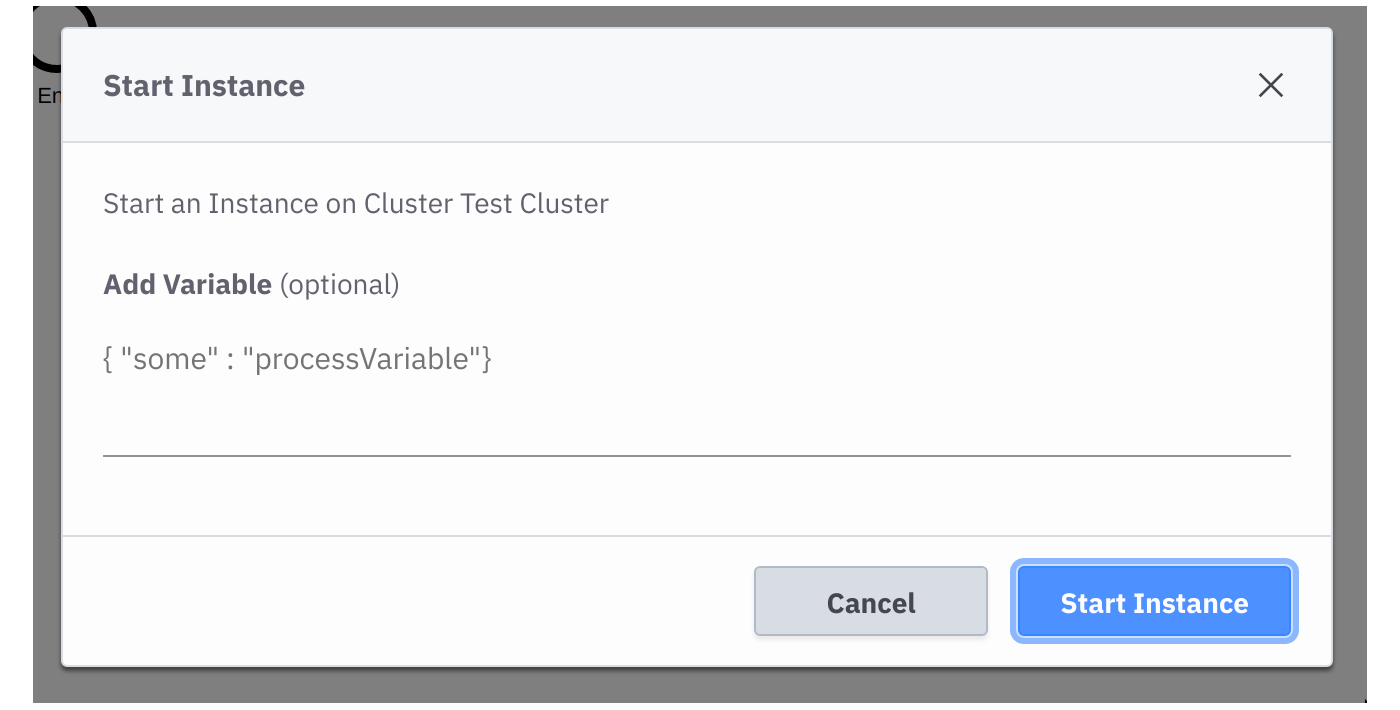 Start Instance Camunda Cloud