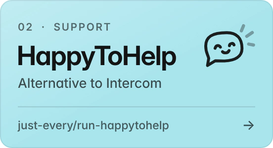HappyToHelp: support, alternative to Intercom. Your Codex or Claude fixes the problem and writes the reply.