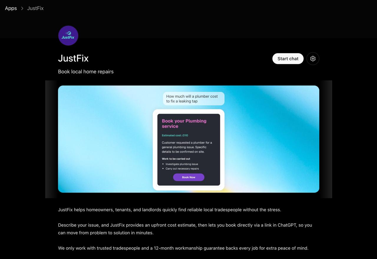 ChatGPT JustFix step 1