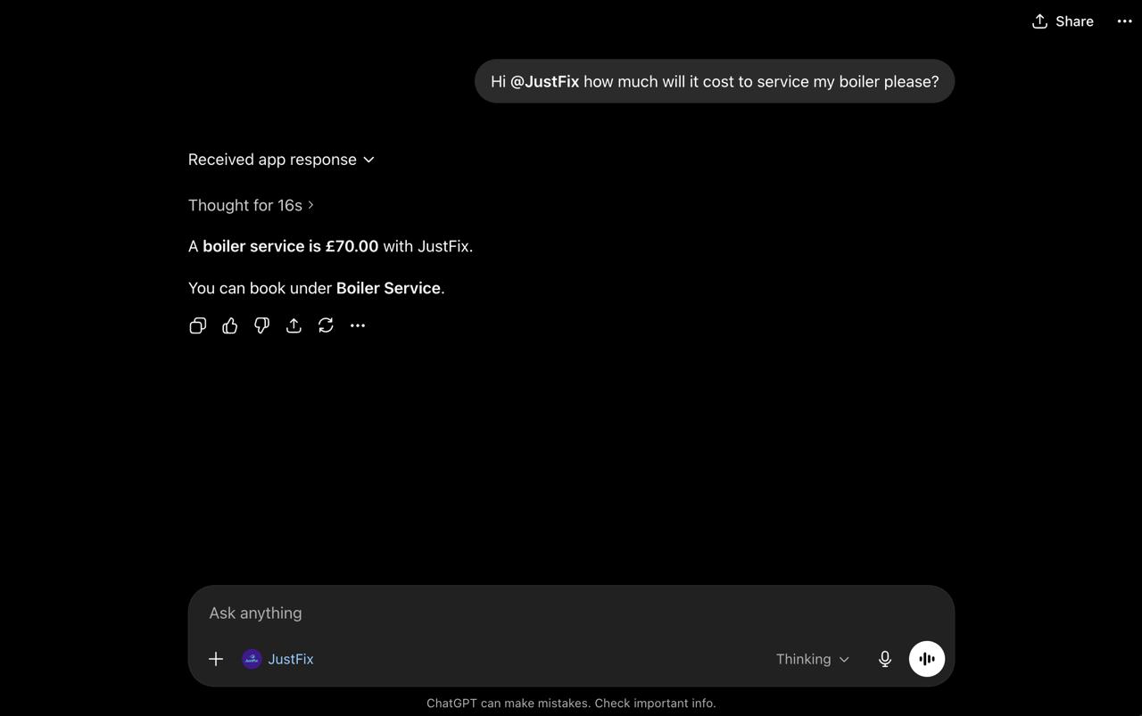 ChatGPT JustFix step 2