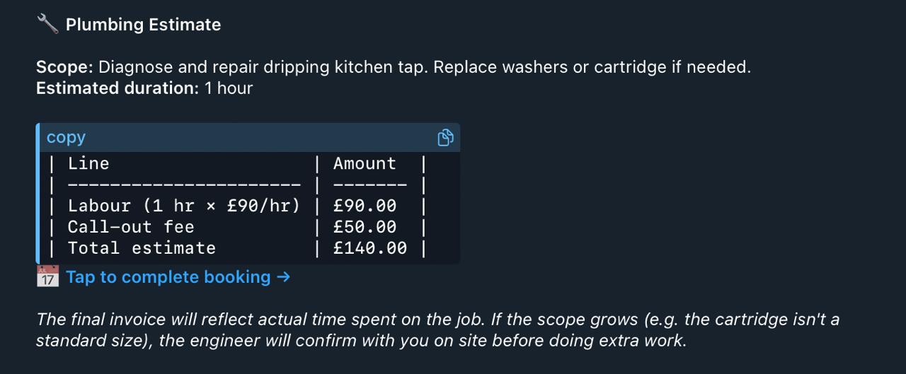 JustFix quote in OpenClaw Telegram