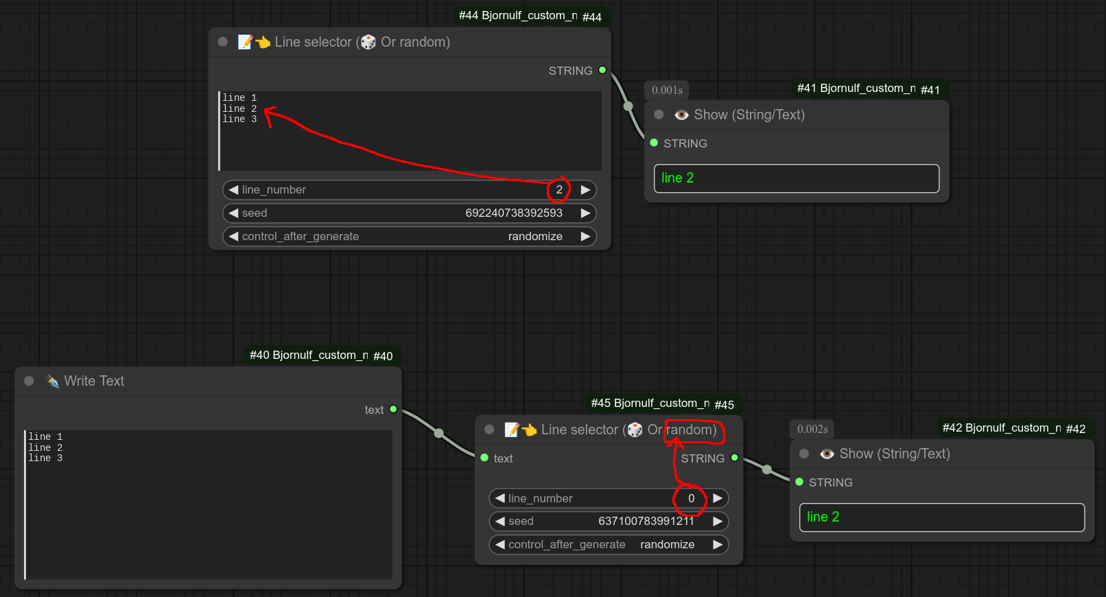 Line Selector