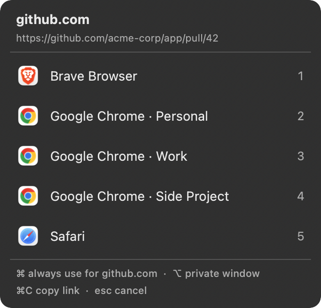 Switchboard's browser picker