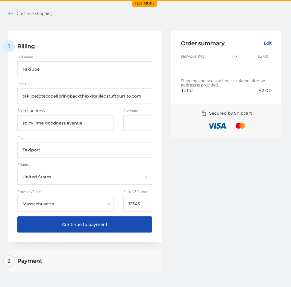 Wagtail CRX Snipcart billing