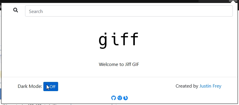 Screenshot of Jiff Gif - Light Theme