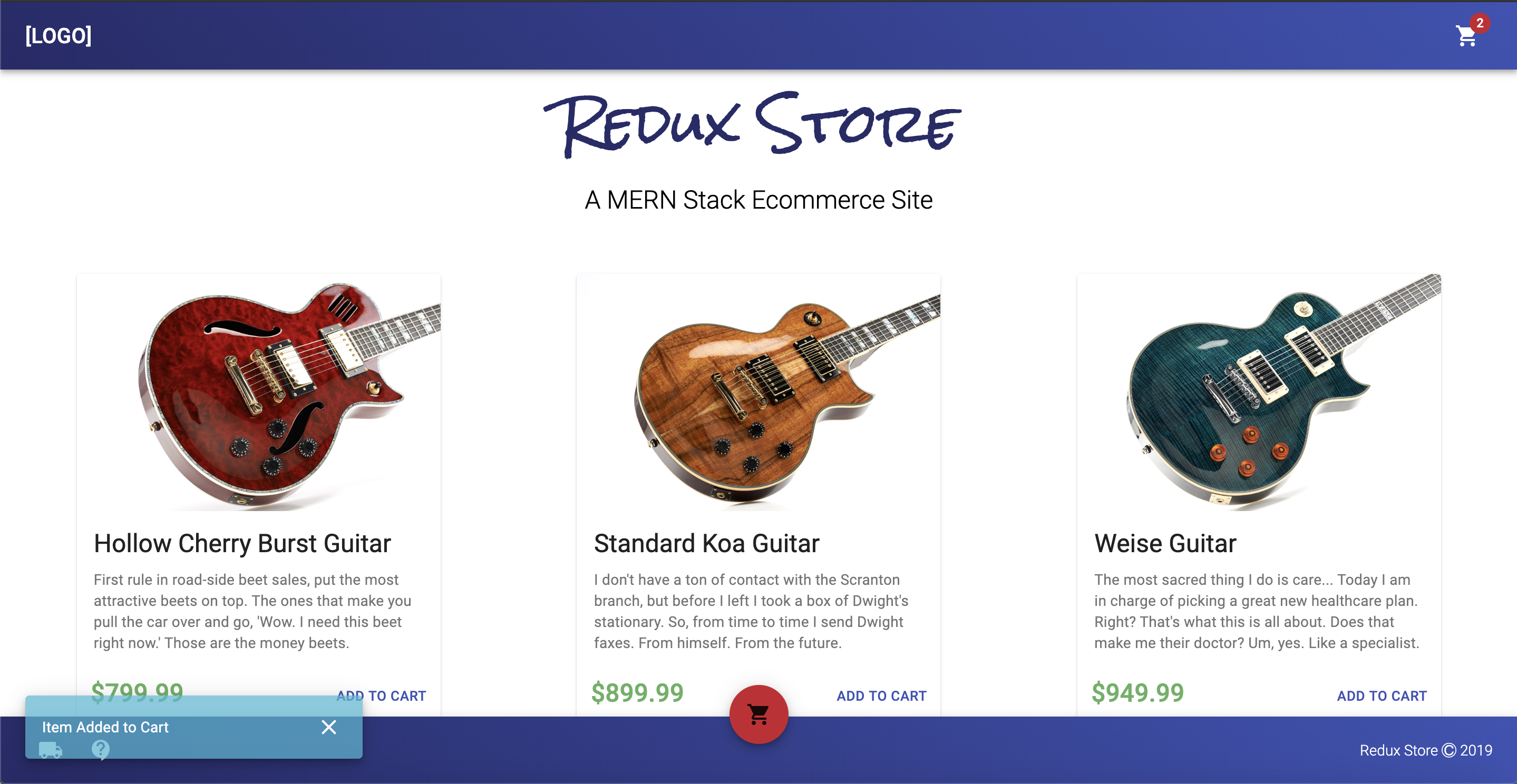 react-redux-ecommerce 网站模板截图