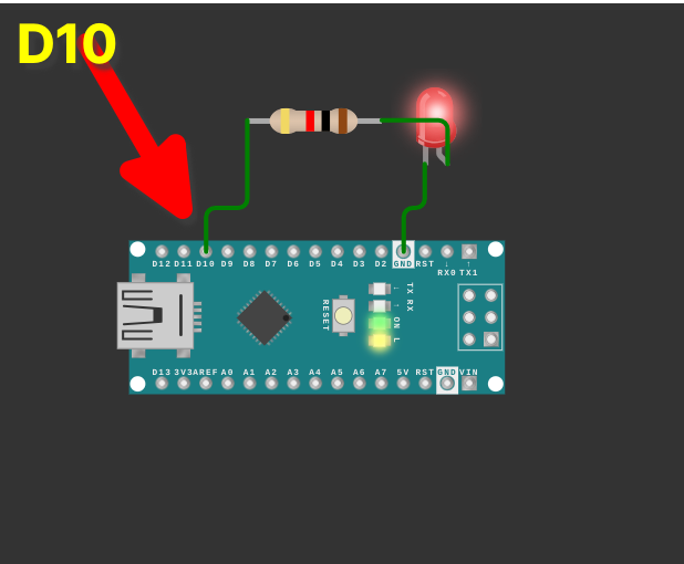 Pin 10 on arduino nano