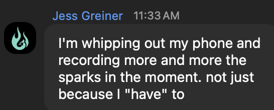 Jess Grenier — now recording content from genuine sparks of inspiration