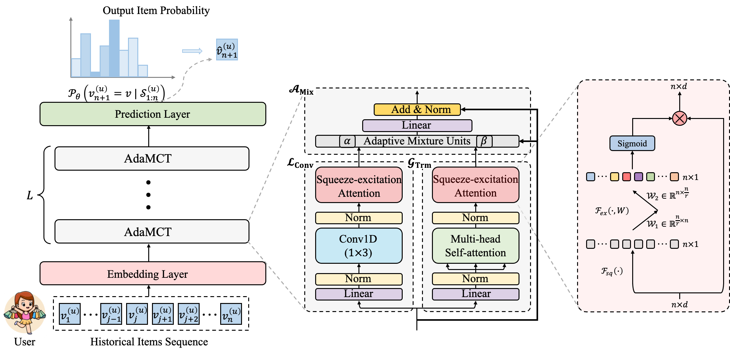 AdaMCT model architecture