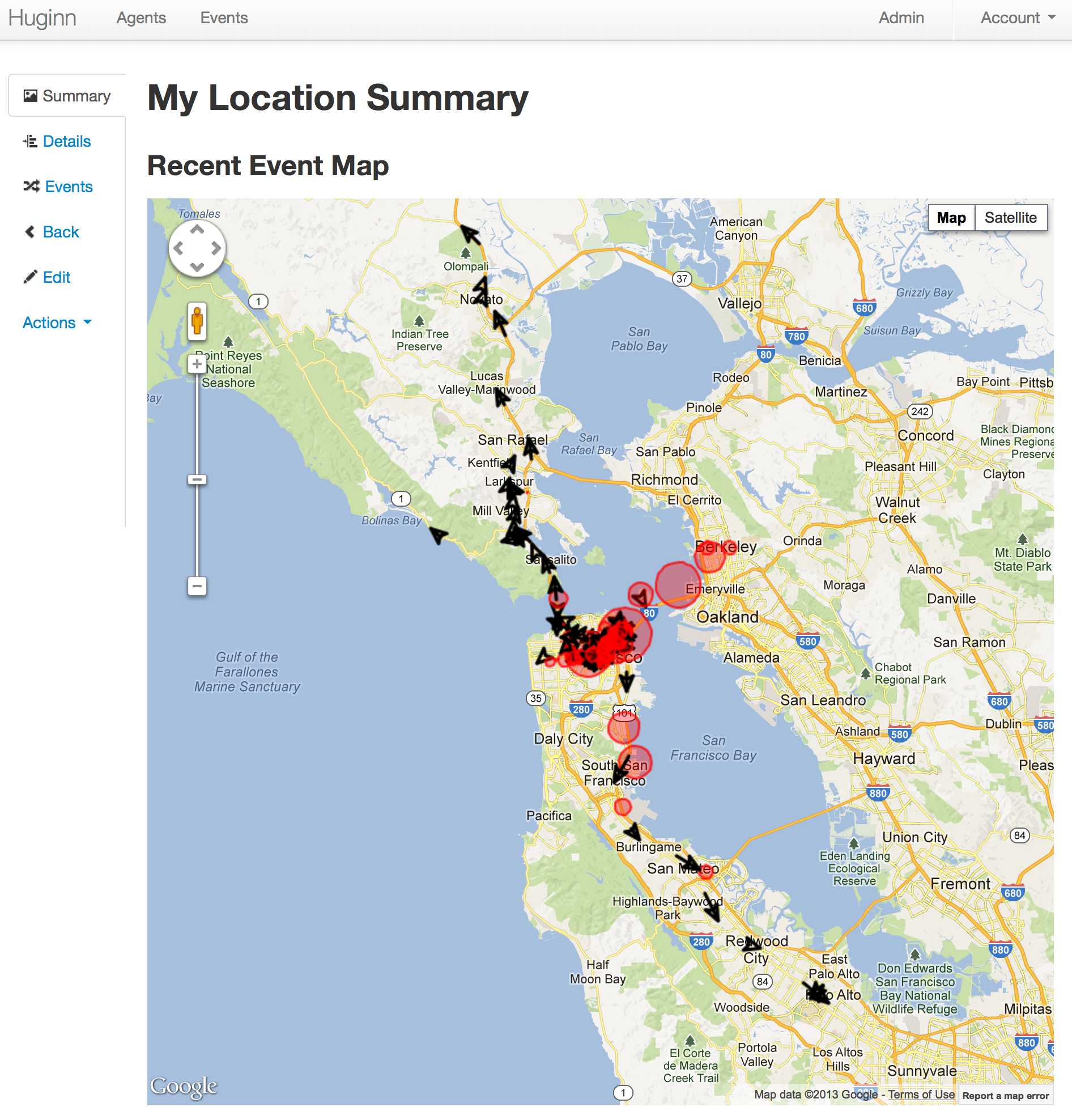 Logging your location over time