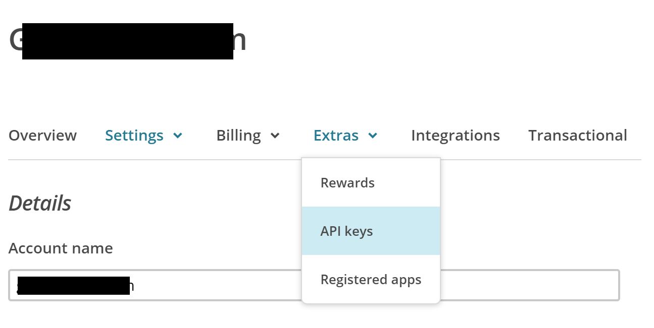 Mailchimp api key 1