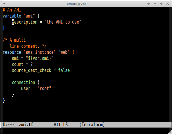 terraform-mode