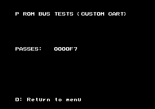 p rom bus tests running