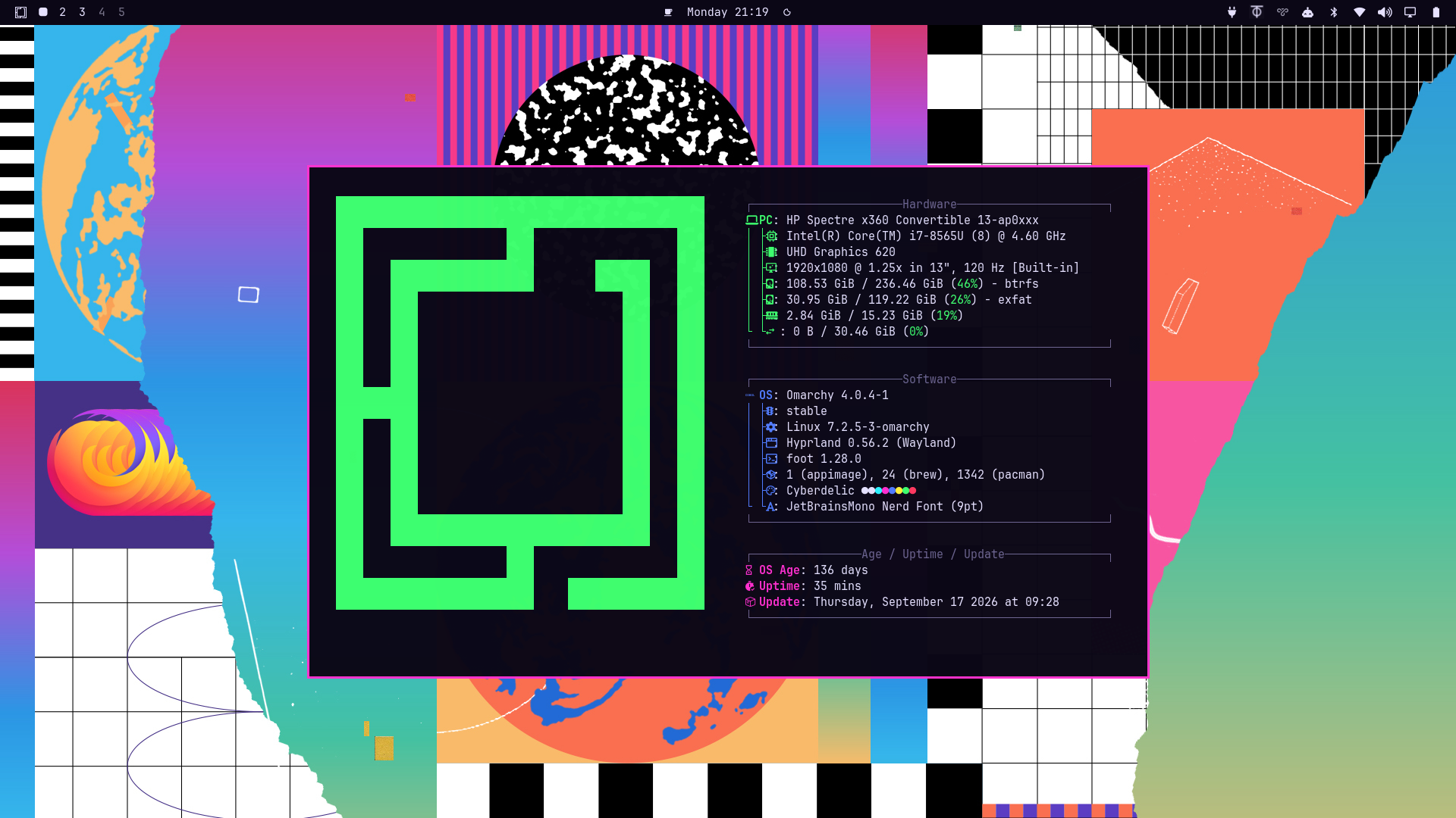 Cyberdelic theme preview