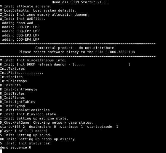 Video of benchmark running