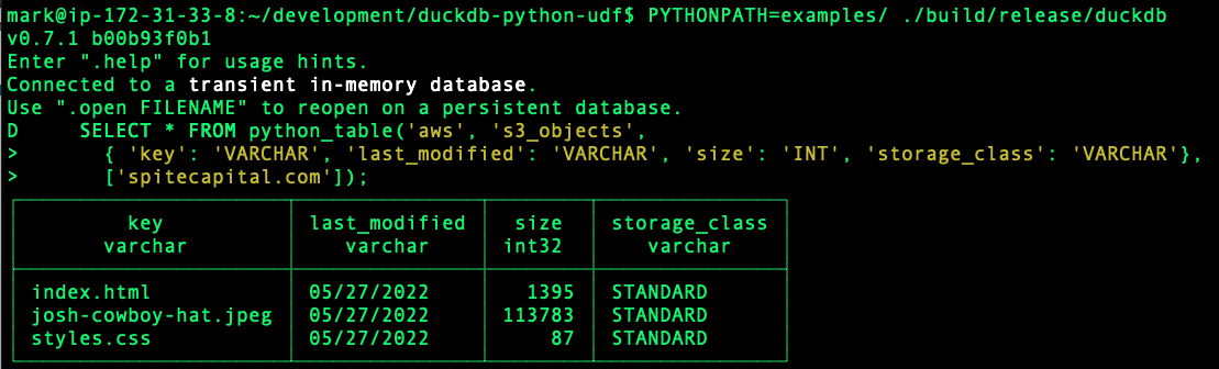 Query S3 Objects