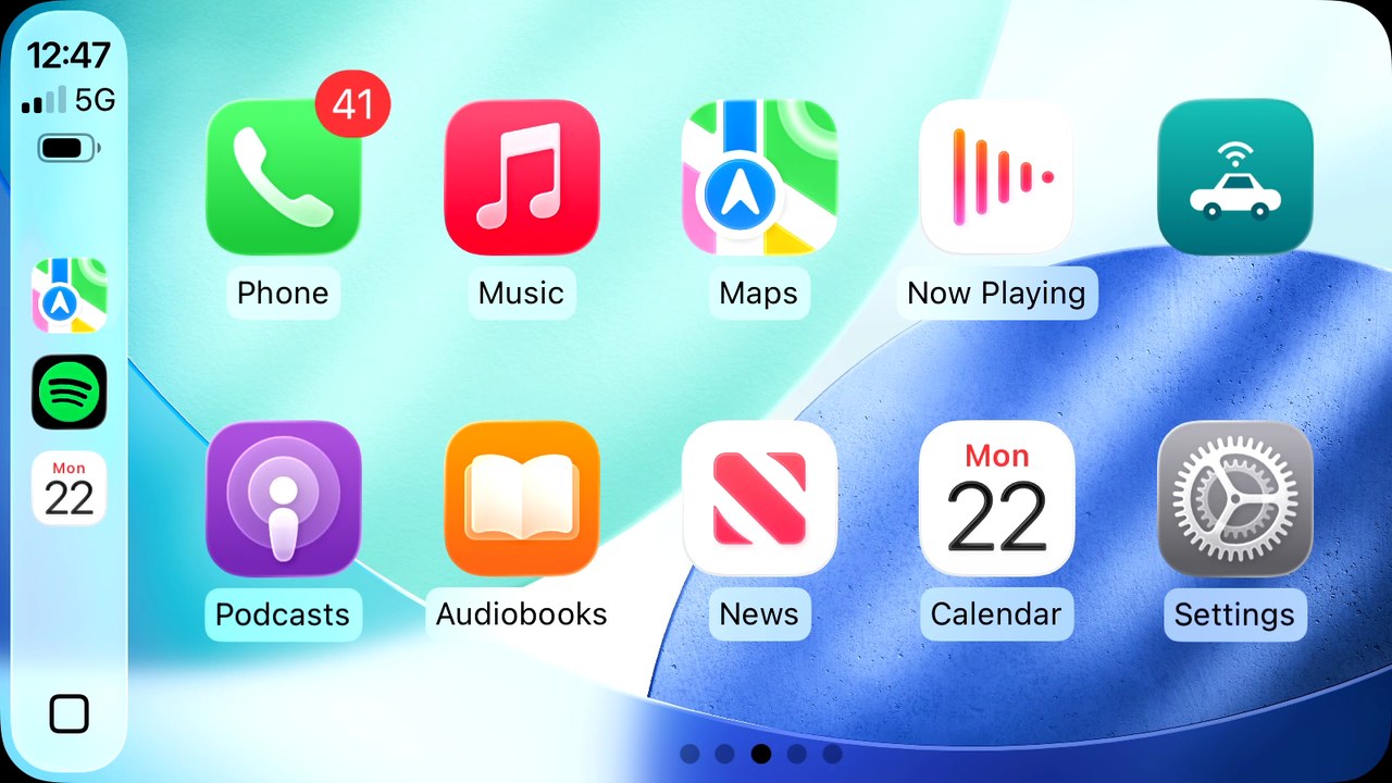 CarPlay 主屏幕由 carlinkit-kms 扫描输出至 KMS 硬件图层