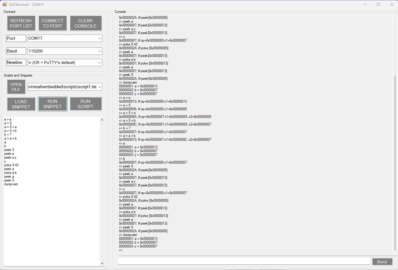 SUUTerminal screenshot