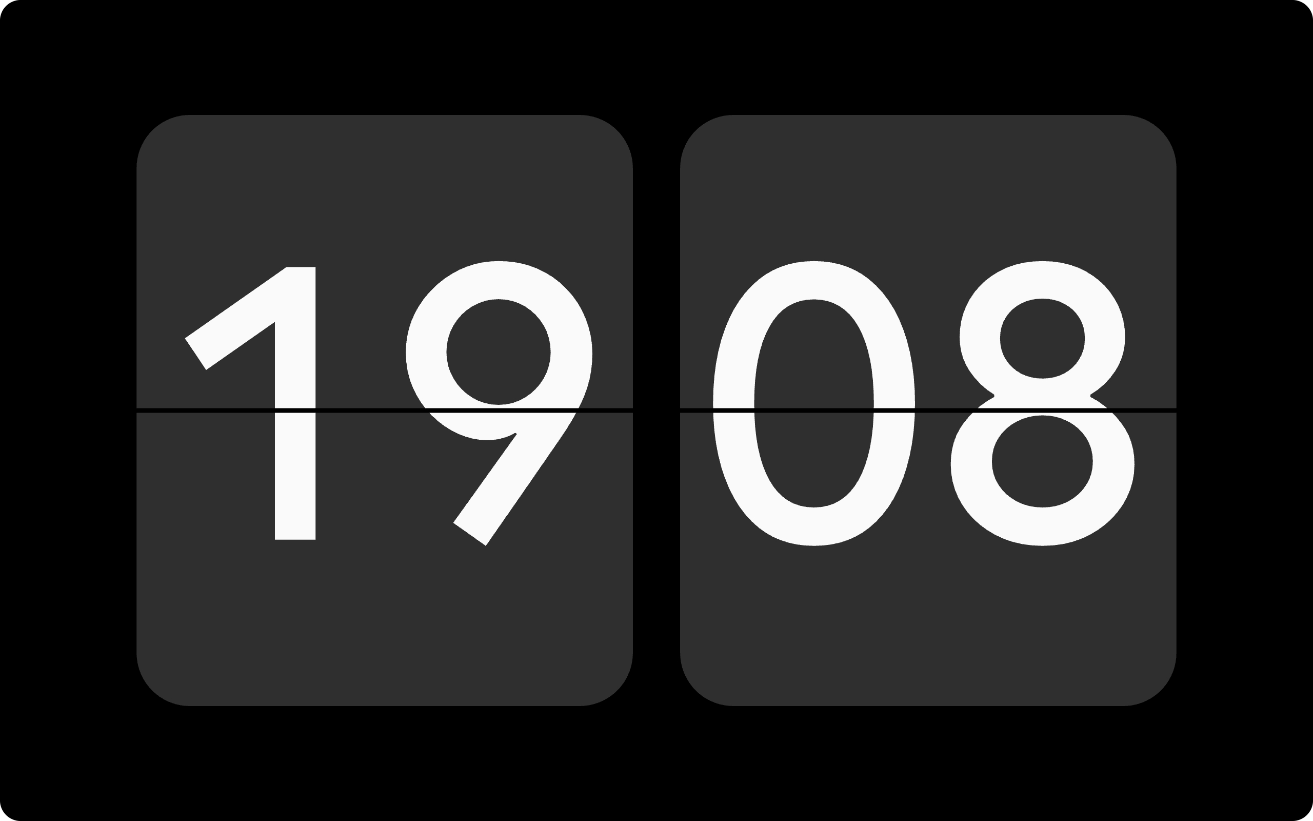 Flip Clock Screensaver in Kiosk Satellite