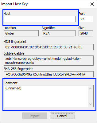 bitvise-hostkeymgr import key