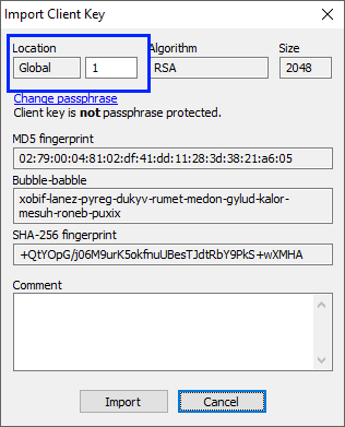 bitvise-clientkeymgr import key