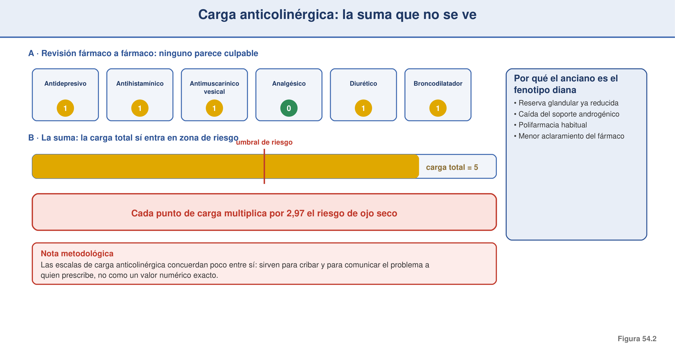 Figura 54.2 — Carga anticolinérgica: la suma que no se ve