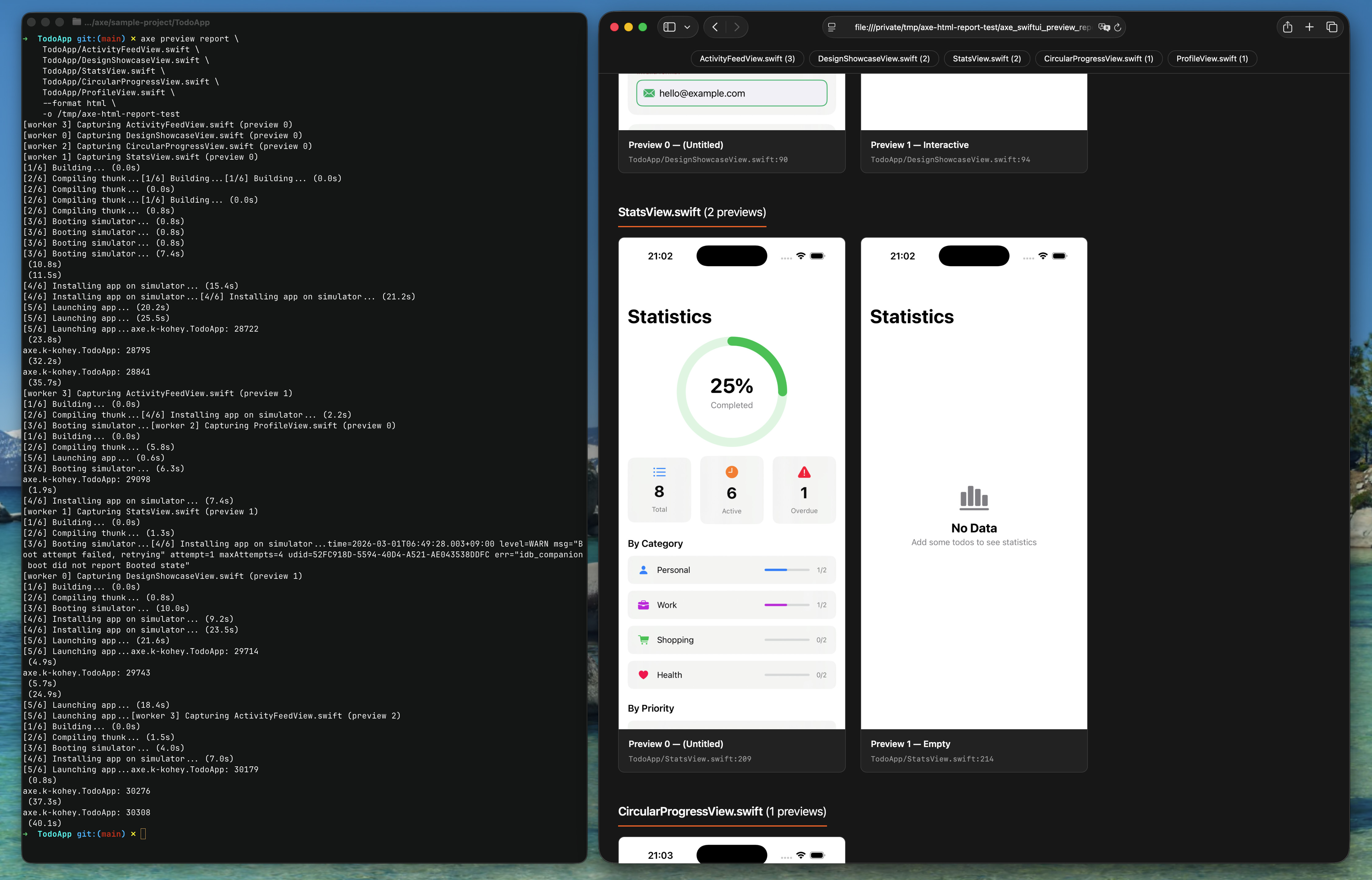 Preview Report demo