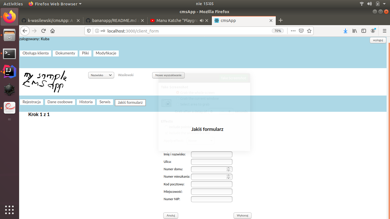 GitHub - k-wasilewski/cmsApp: A sample CMS application made with React ...