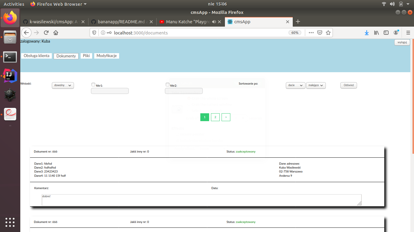 GitHub - k-wasilewski/cmsApp: A sample CMS application made with React ...