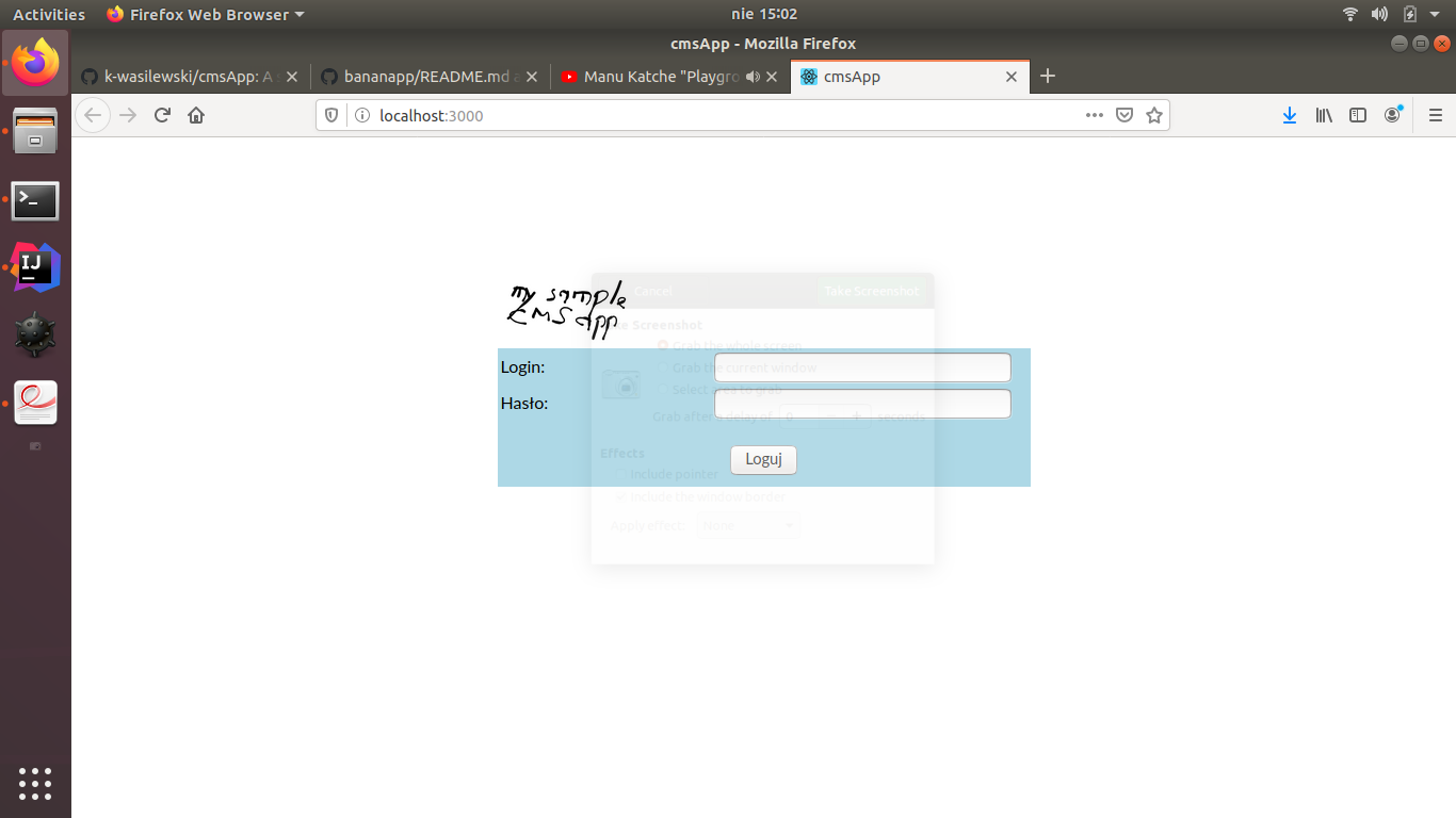 GitHub - k-wasilewski/cmsApp: A sample CMS application made with React ...
