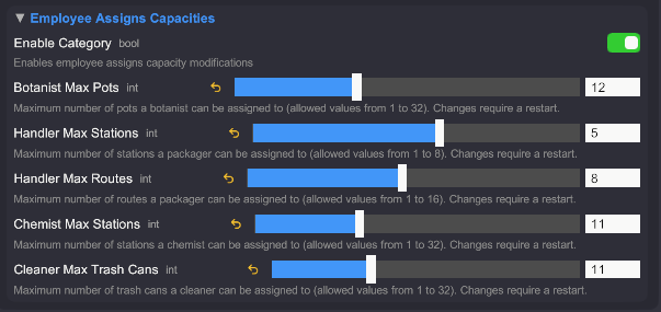 Custimizable max object assigments shown in ModsApp