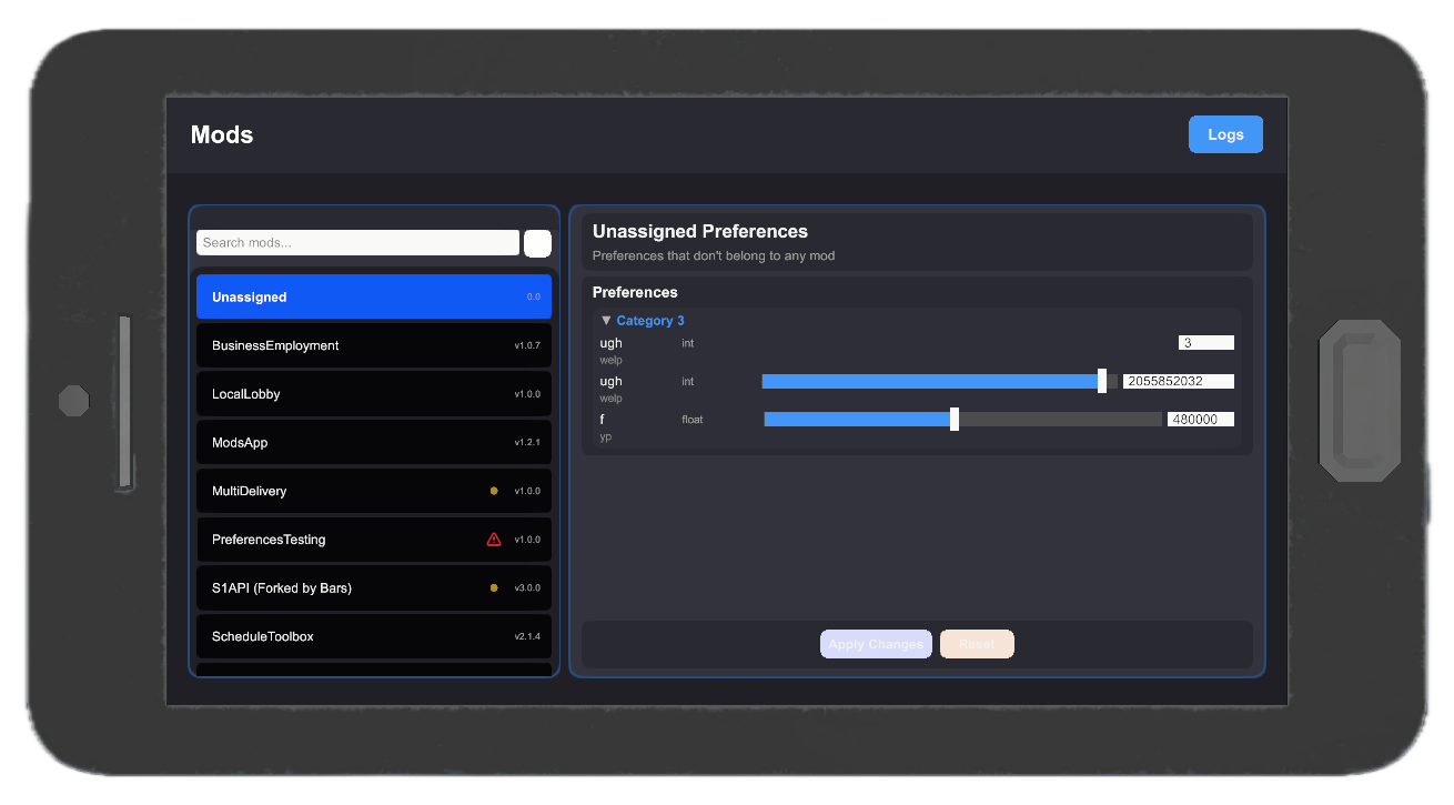 Unassigned preferences, numeric input type fallback