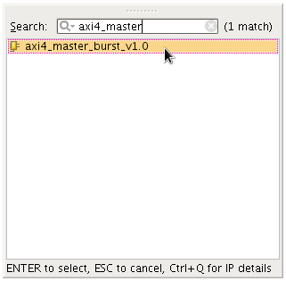 block diagram add custom axi4 ip