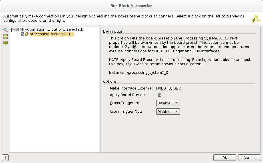 block diagram run block automation ok