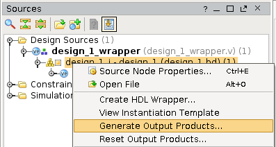 block diagram generate output products