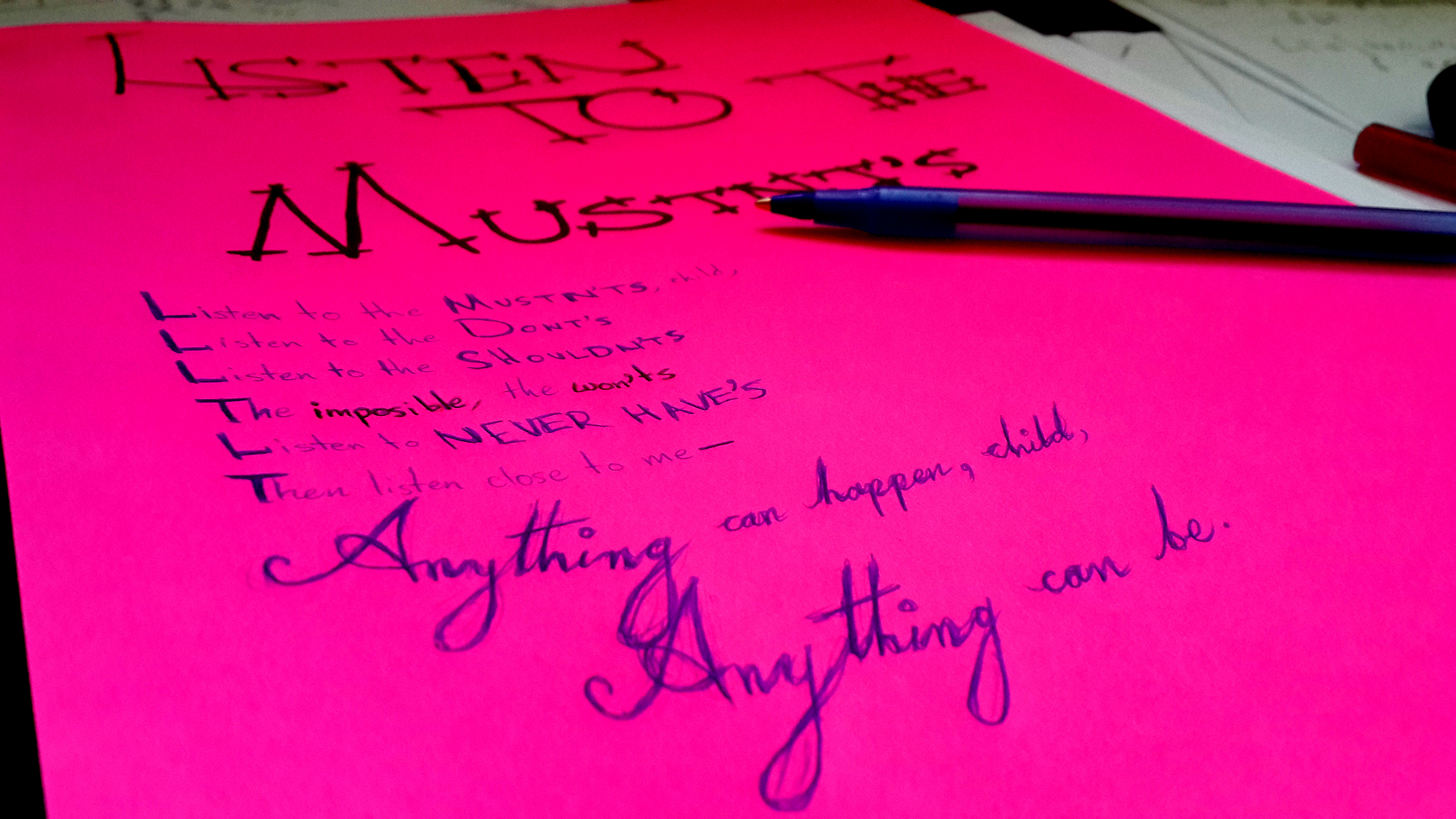Listen to the MUSTN'TS