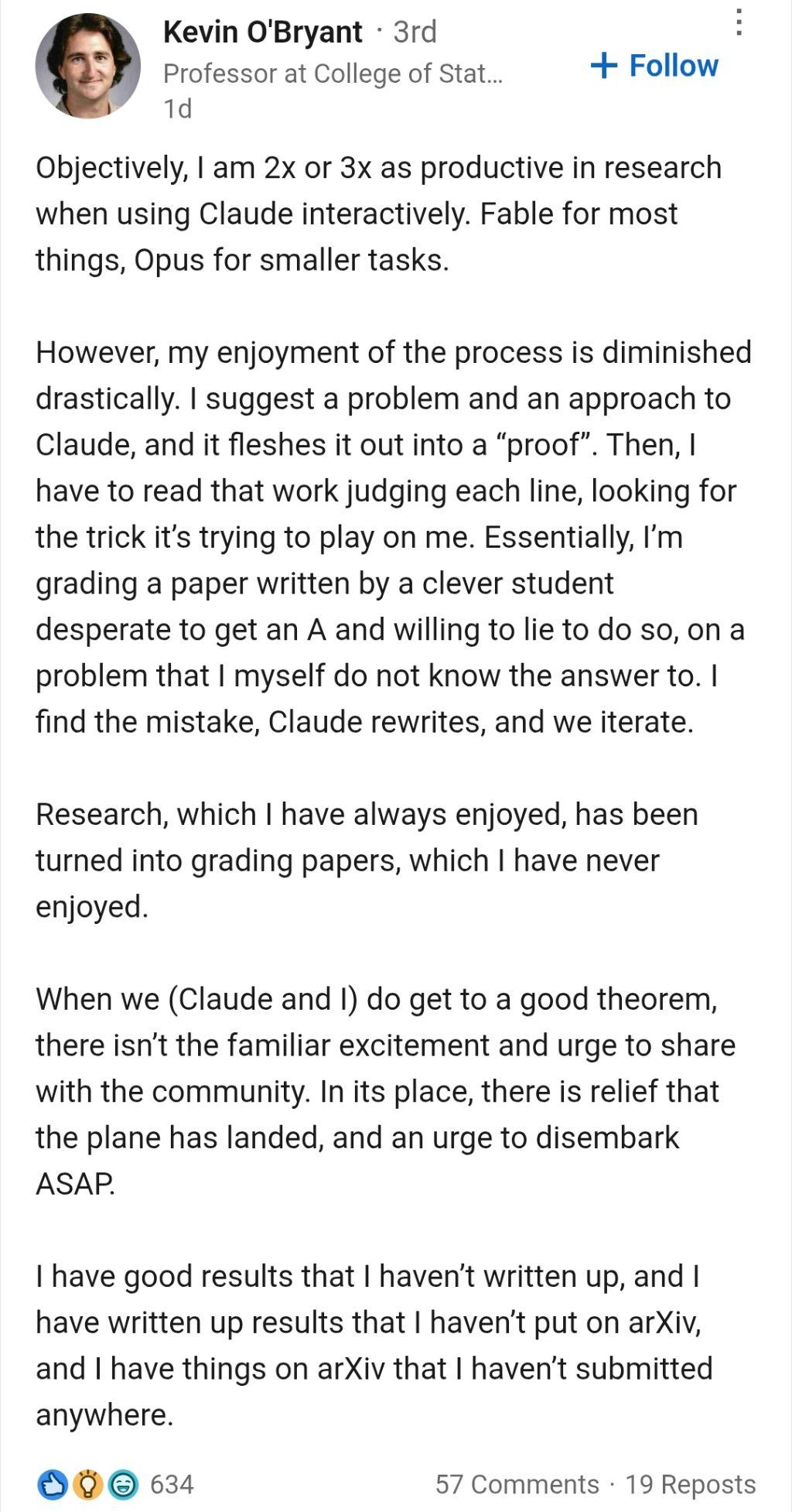 The post that started all this