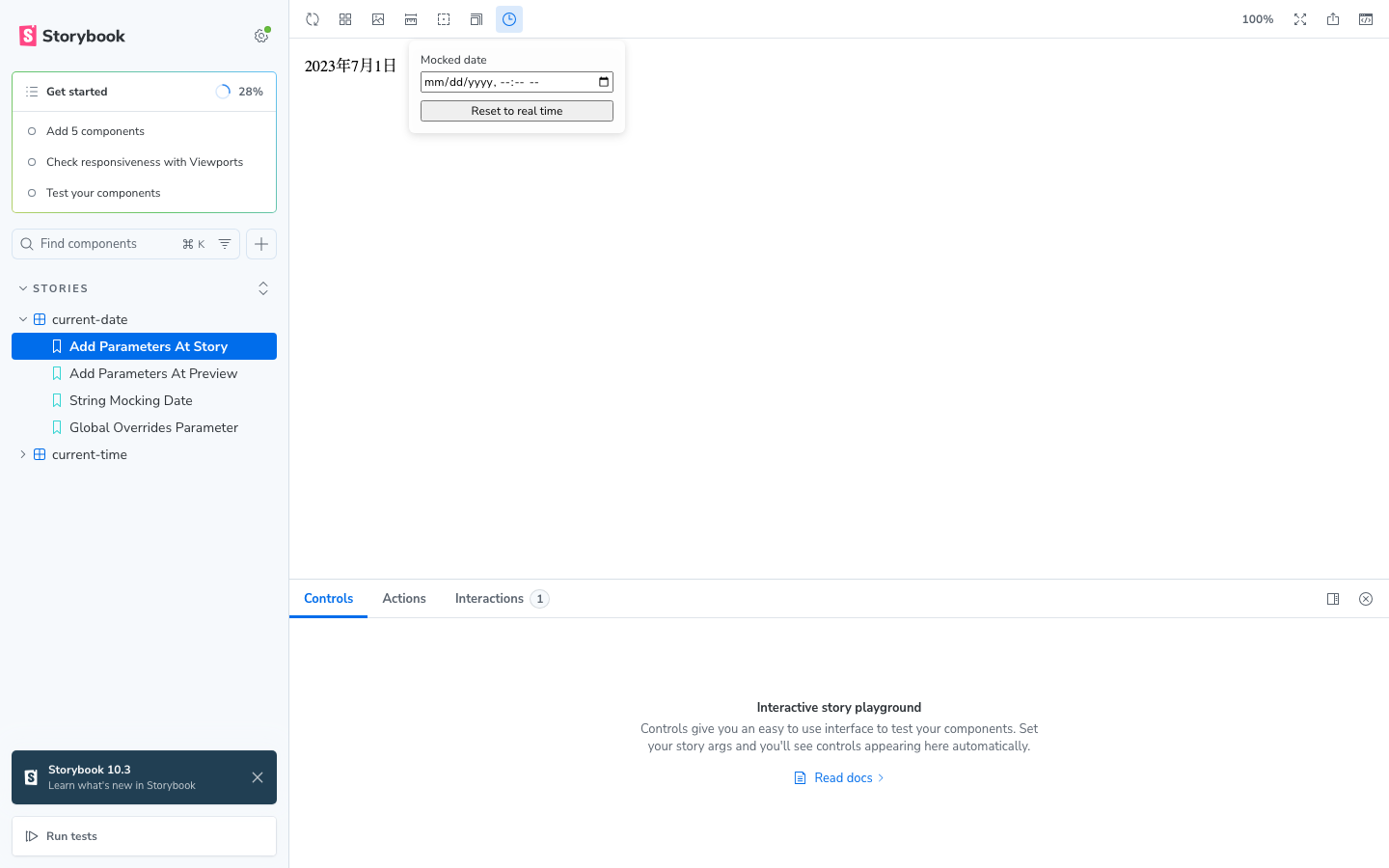 Toolbar icon and popover
