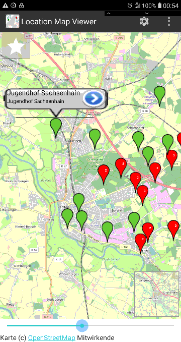 Screenshot 1 of Location Map Viewer — opens full size