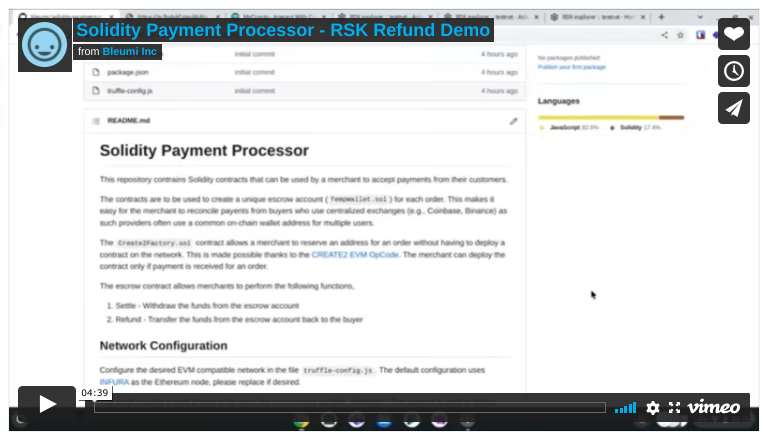 RSK Refund Demo