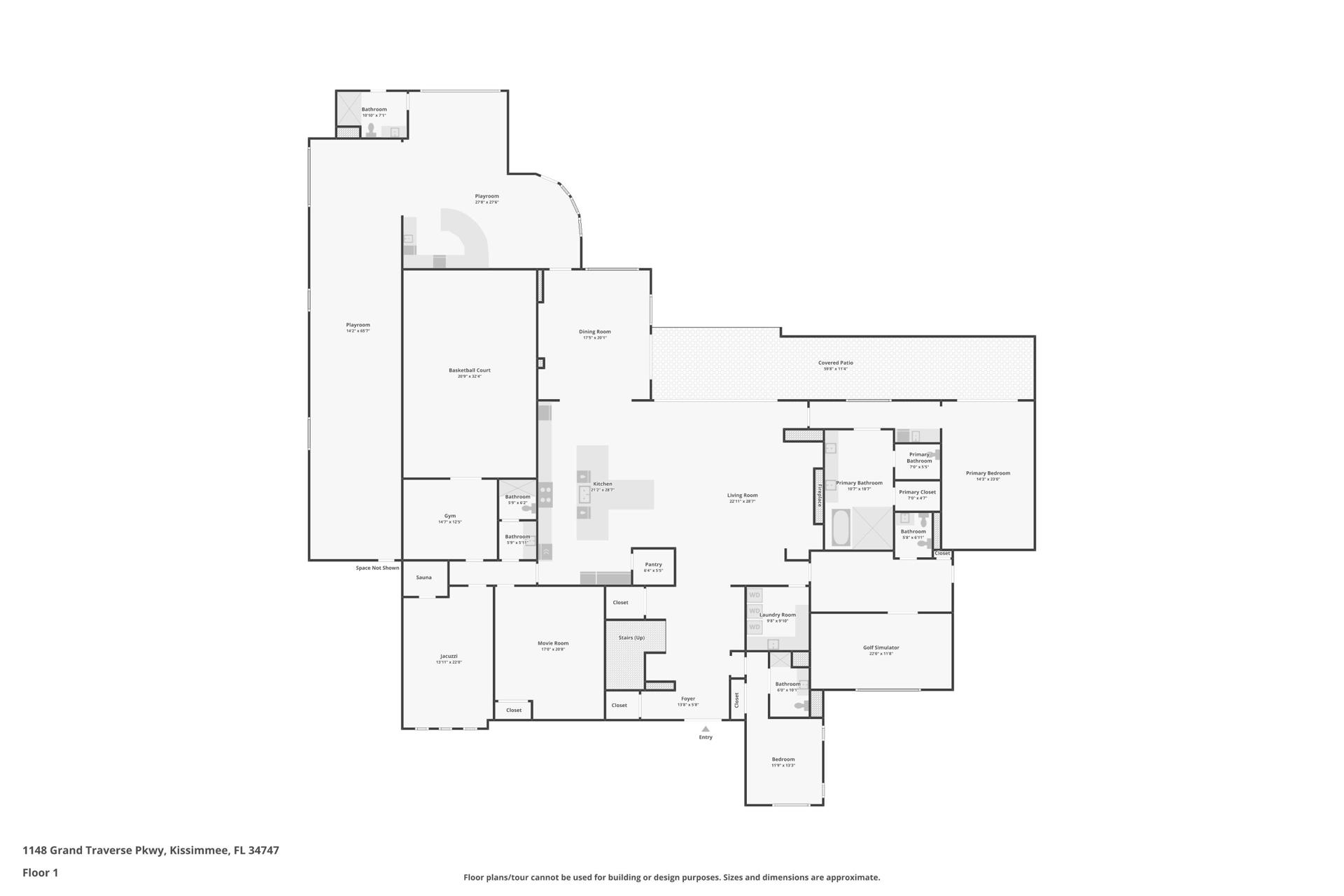 1148 Grand Traverse Pkwy — Floor 1 plan