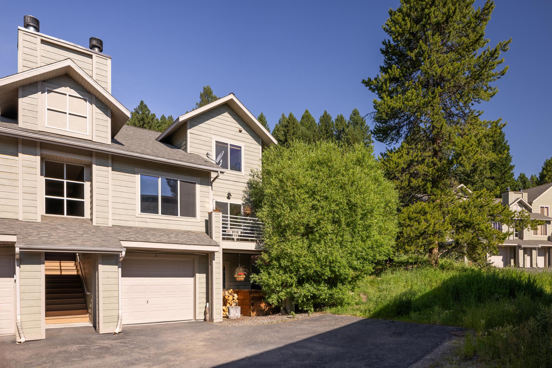 27 Antler Drop Court exterior and setting in Big Sky, Montana