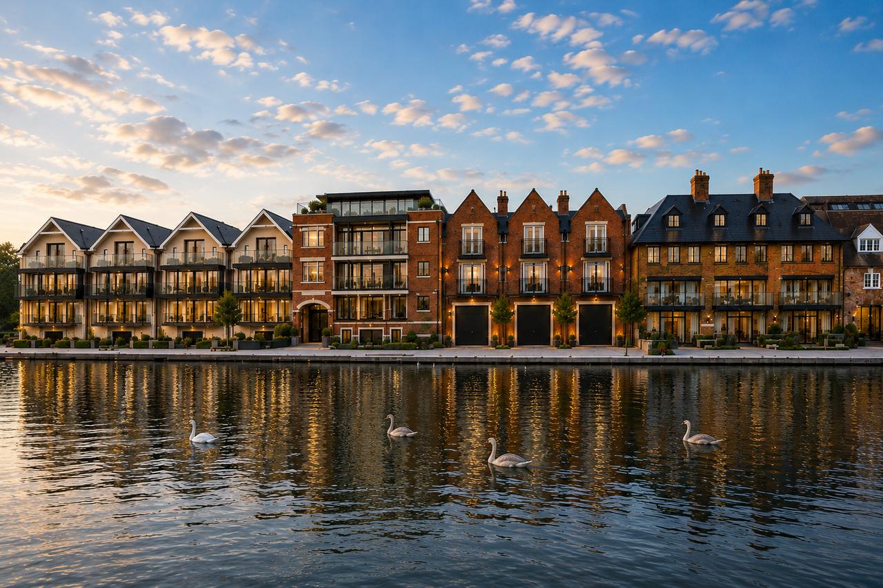 3 Lambton House, Imperial Park, Windsor SL4 3TR, a riverside duplex apartment on the Thames at Eton