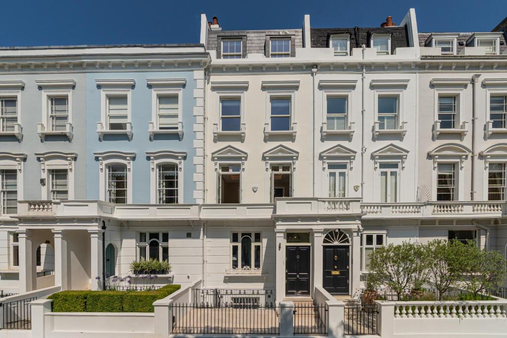 Priory Walk, Kensington, London SW10, an entirely rebuilt freehold townhouse across six levels on one of Chelsea's most sought-after residential streets
