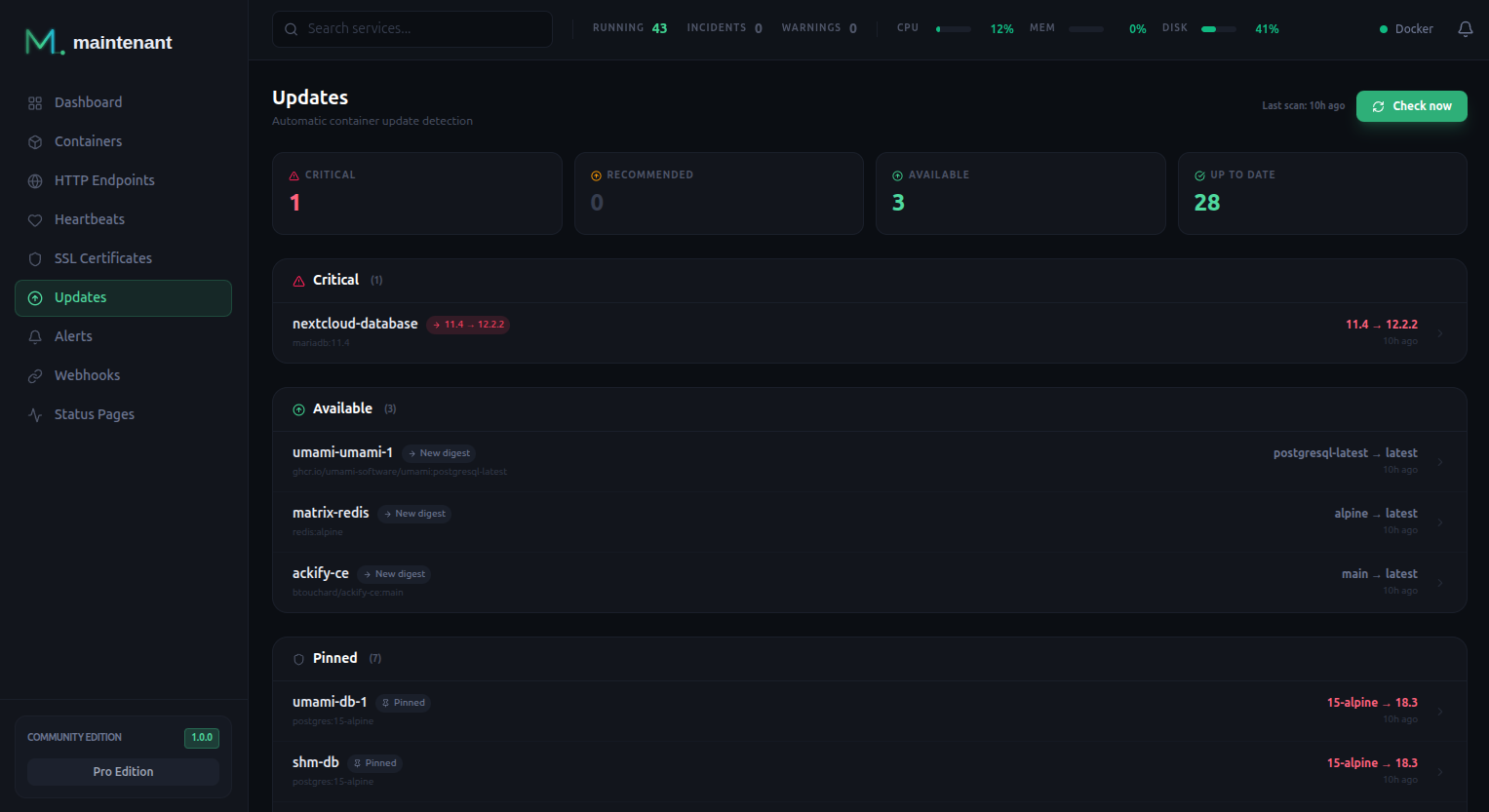 Updates