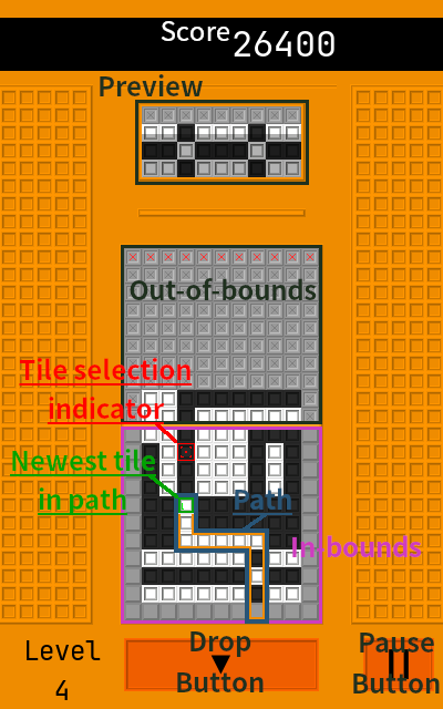 A screenshot of Time Mode with sections labeled.