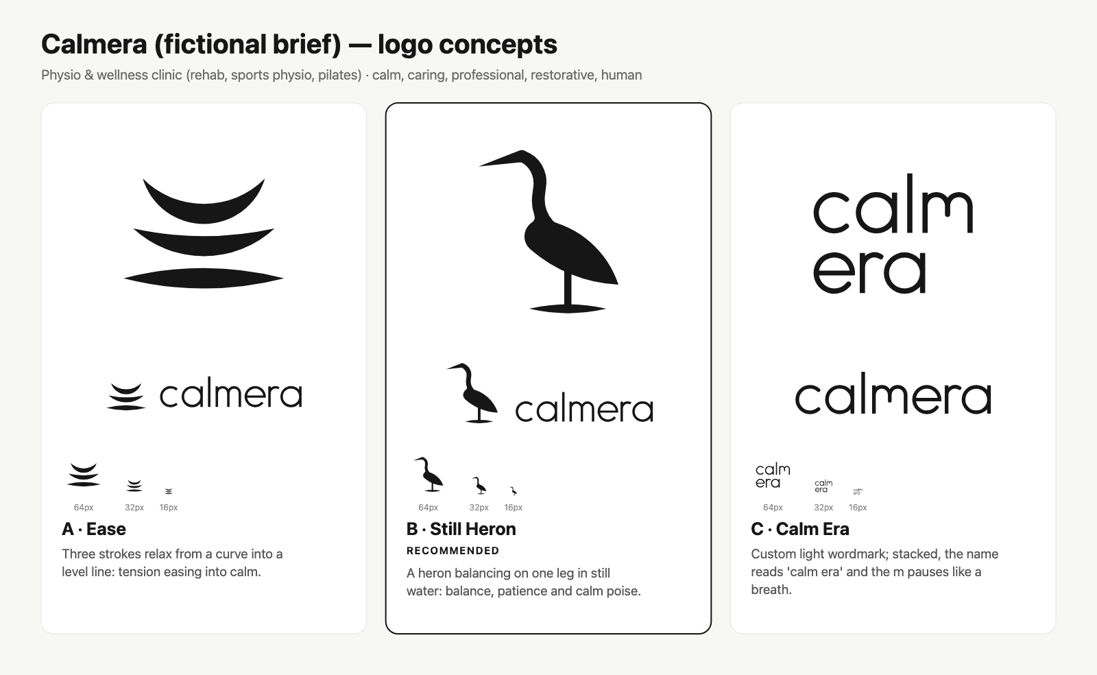Calmera concepts