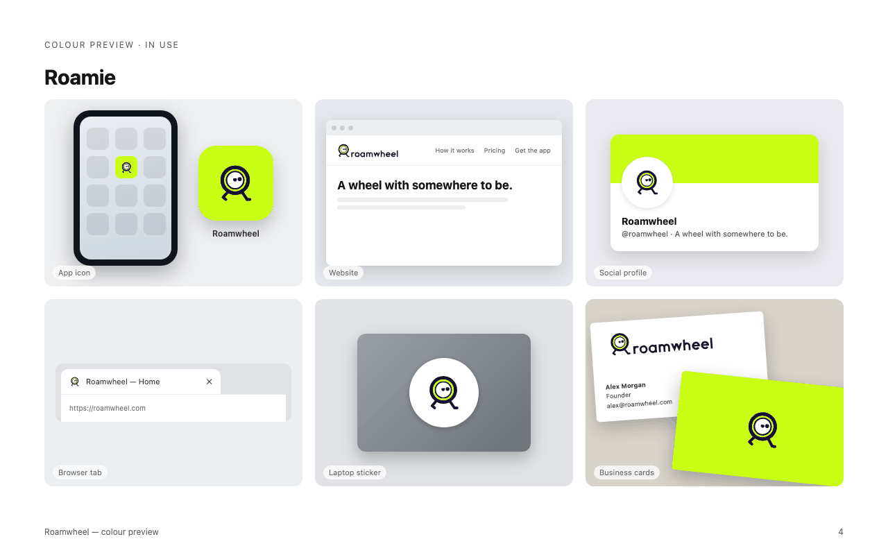 Roamwheel in use