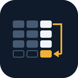 FinTFM logo: labelled table rows read in one forward pass into a new row's predicted cell