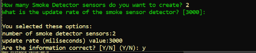 Configuration of Smoke Detector Sensors